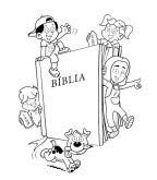 Livro para colorir Biblia